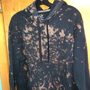 Bleach dyed hoodie